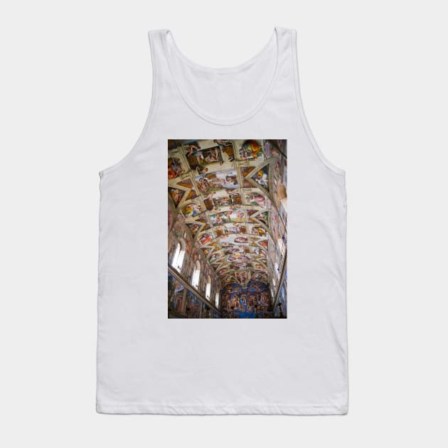 Sistine Chapel ceiling. (C026/9326) Tank Top by SciencePhoto